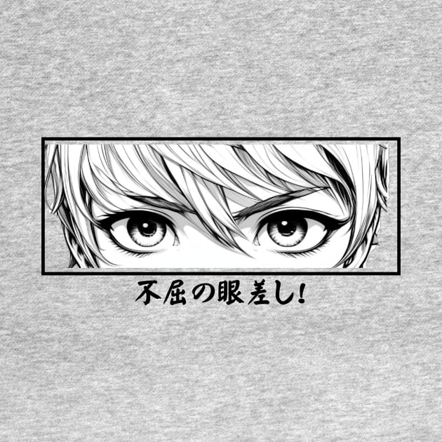 The anime  eyes "Gaze of Fearlessness", Design. by Imaginator Studio